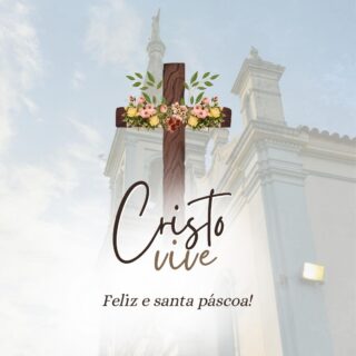 Cristo ressuscitou! Aleluia! Aleluia!
Com grande alegria celebramos a vitória da vida sobre a morte, do amor sobre o pecado, da luz sobre as trevas. A Ressurreição de Jesus renova em nós a esperança e nos convida a viver como verdadeiros discípulos, testemunhando a fé, a caridade e a paz.
Que a luz do Cristo Ressuscitado ilumine cada lar, fortaleça os corações e encha nossas vidas de graça e alegria.
Feliz e abençoada Páscoa a todos! ✨🙏